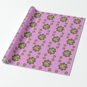 Mandala Bloempatroon Worp Kussen Cadeaupapier