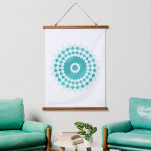 Mandala Blue Sky Pattern Hangend Wandkleed