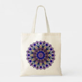 Mandala Blueberry 12 Blue Violet - Tote Bag (Achterkant)