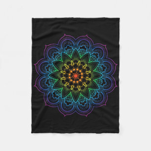 Mandala Boeddhisme Mindfulness Meditatie Yoga Boho Fleece Deken