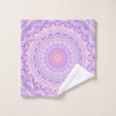 Mandala bohème complexe aux couleurs psychédélique (Gant de toilette)