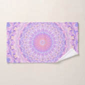 Mandala bohème complexe aux couleurs psychédélique (Serviette à main)