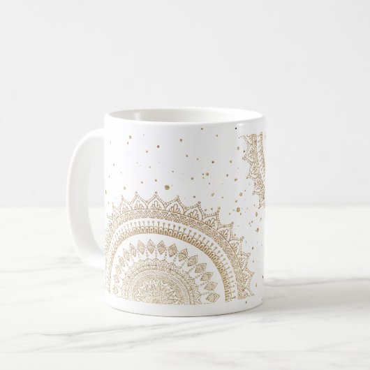 Mandala Boho Chic Koffiemok (Voorkant links)