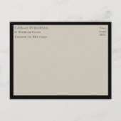 Mandala Boho Indian Elegant Black Wedding Invitati Uitnodiging Briefkaart (Achterkant)