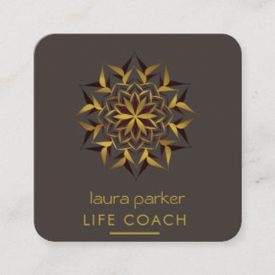 Mandala Boho Tribal Art Yoga Massage Therapie Vierkante Visitekaartje