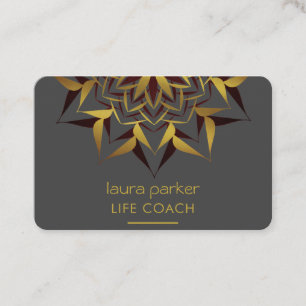 Mandala Boho Tribal Art Yoga Massage Therapie Visitekaartje