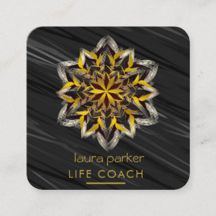 Mandala Boho Tribale Kunst Yoga Massage Therapie Vierkante Visitekaartje
