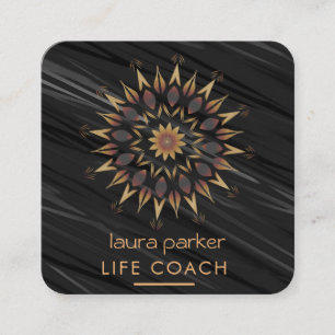 Mandala Boho Tribale Kunst Yoga Massage Therapie Vierkante Visitekaartje
