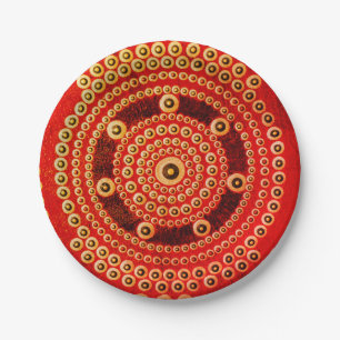 Mandala Borden, 7" rond document Bord