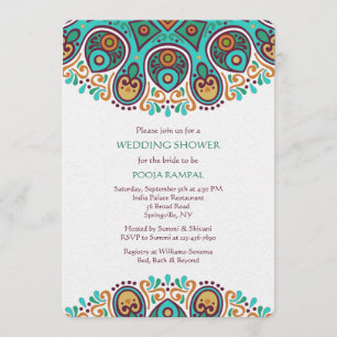 Mandala Borders Uitnodiging