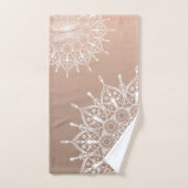 Mandala brown bad handdoek (Handdoek)