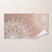 Mandala brown bad handdoek (Handdoek)
