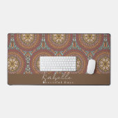 Mandala Brown Bureaumat (Keyboard & Muis)