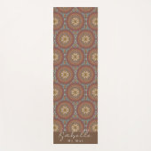 Mandala Brown Yogamat (Voorkant)