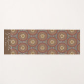 Mandala Brown Yogamat (Voorkant (horizontaal))