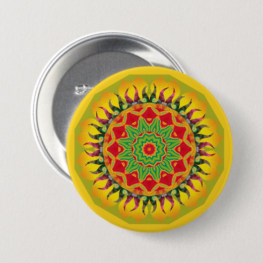 Mandala Button (Voorkant /achterkant)