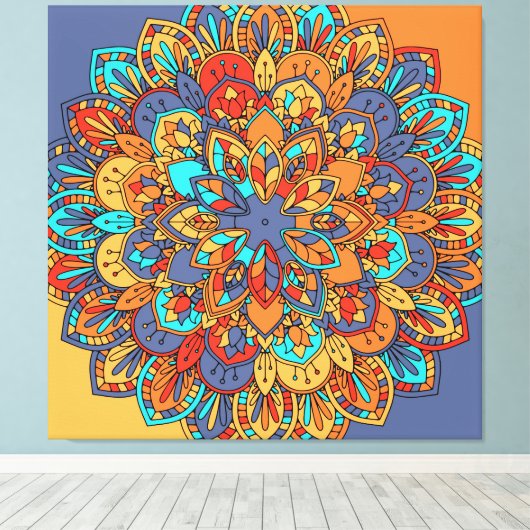 Mandala Canvas Afdruk (Insitu (Houten vloer))