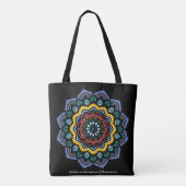 Mandala Canvas tas (Achterkant)