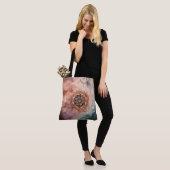 Mandala Canvas tas op een nevel achtergrond (Op model)