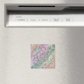 Mandala Carré Magnet (In Situ (Lave-vaisselle))