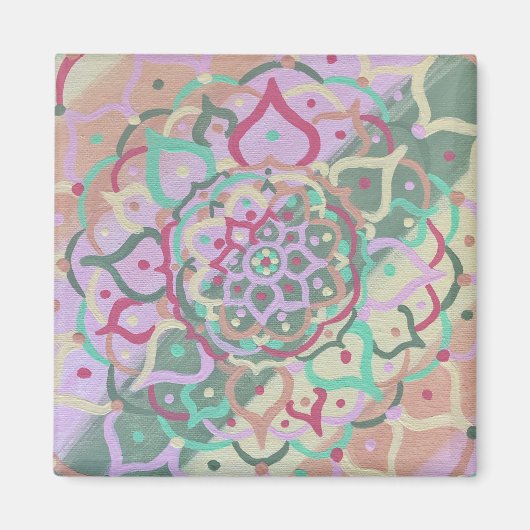 Mandala Carré Magnet (Devant)
