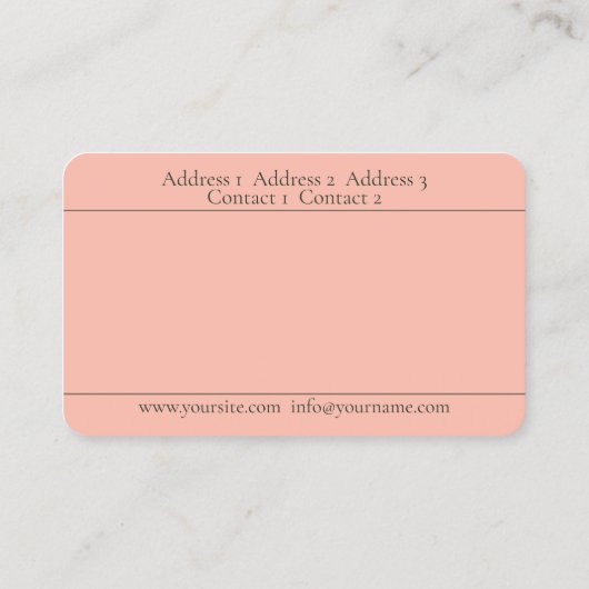 Mandala - Carte de visite (Dos)