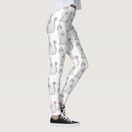 Mandala Cat Leggings (Droite)