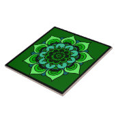 Mandala Ceramic Tile Tegeltje (Zijkant)
