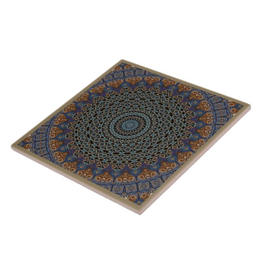Mandala Ceramic Tile Tegeltje (Zijkant)