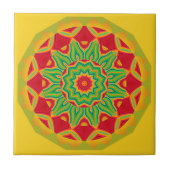 Mandala Ceramic Tile Tegeltje (Voorkant)