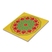 Mandala Ceramic Tile Tegeltje (Zijkant)