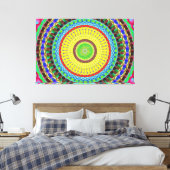 Mandala Circle Art A4 toile étirée (Insitu(Chambre))