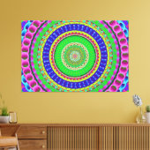 Mandala Circle Art A5 toile étirée (Insitu(Salon))