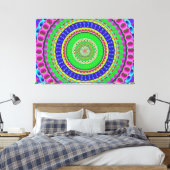 Mandala Circle Art A5 toile étirée (Insitu(Chambre))