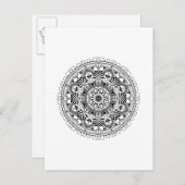 Mandala Circle Briefkaart (Voorkant / Achterkant)