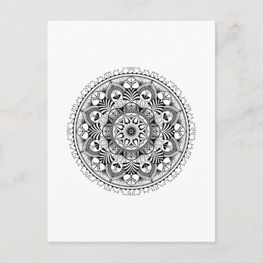 Mandala Circle Briefkaart (Voorkant)
