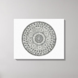 Mandala Circle Canvas Afdruk