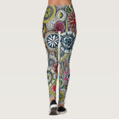 Mandala Cirque Festival Streep Leggings (Achterkant)