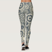mandala cirque indigo crème leggings (Achterkant)