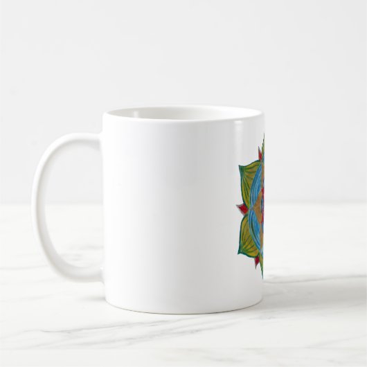 Mandala Classique Mug Blanc (Gauche)