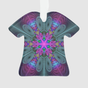 Mandala coloré frappant art fractal kaléidoscope