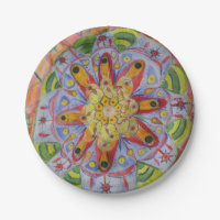 Mandala Colorful Art Custom Paper Bord 7 in