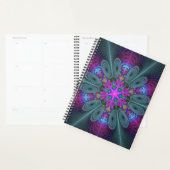 Mandala Colorful Striant Fractal Art Kaleidoscope (Devant avec enveloppe)