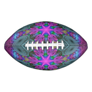 Mandala Colorful Striking Fractal Art Kaleidoscope American Football