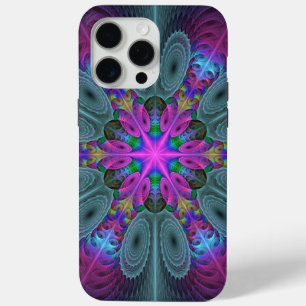 Mandala Colorful Striking Fractal Art Kaleidoscope iPhone 15 Pro Max Hoesje