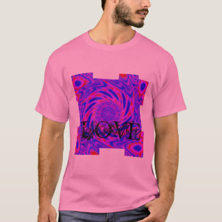 Mandala-colorroze-blauw-LOVE-kaleidoscoop RMDESIGN T-shirt