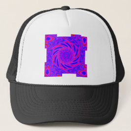 Mandala-colorroze-blauw-LOVE-kaleidoscoop RMDESIGN Trucker Pet