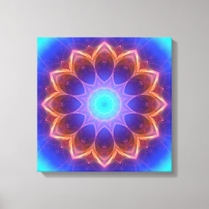 Mandala coole glanzen canvas afdruk