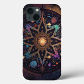 Mandala Coque d'art visionnaire cosmique coque iph (Verso)