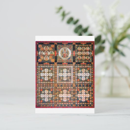Mandala Cosmic Diagram voor Meditatie Briefkaart (Staand voorkant)